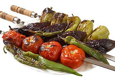 Овощи запеченые на углях