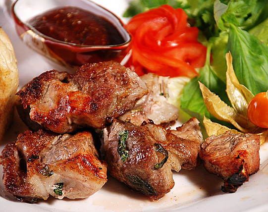 Шашлык из свиной шеи